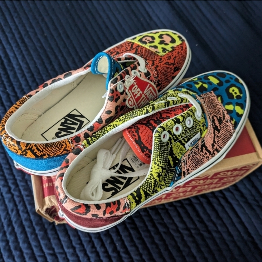 Vans Era Patchwork Leopard Snake Women 5.5 VNOA4BV401R Multicolor 052025 - Picture 7 of 8